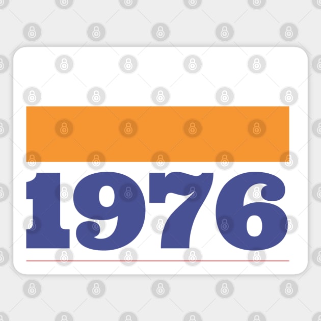 Retro 1976 Magnet by keeplooping